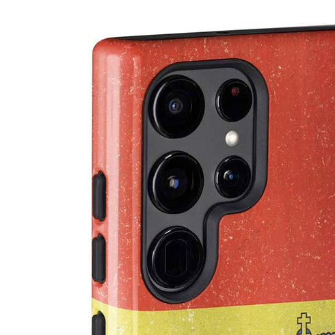 Spain Flag Distressed Galaxy S22 Ultra Pro Case